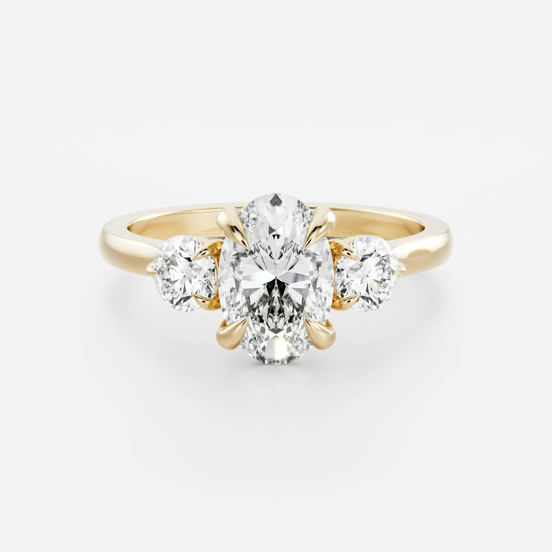 Solitaire-Oval Lab Grown Diamond Engagement Ring