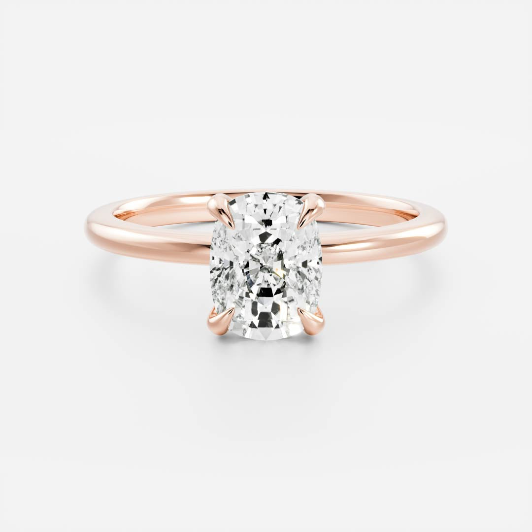 Solitaire-Oval Lab Grown Diamond Engagement Ring