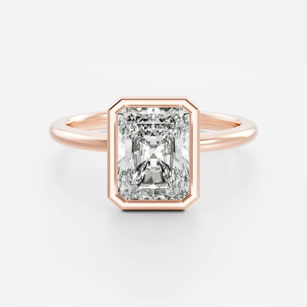 Solitaire- 1.0 CT Oval Moissanite Engagement Ring