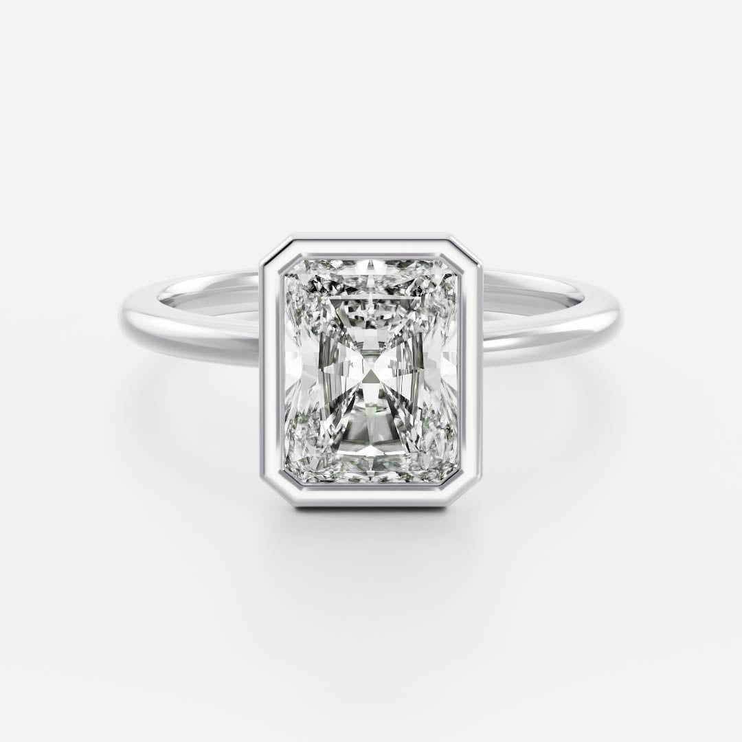 Solitaire- 1.0 CT Oval Moissanite Engagement Ring