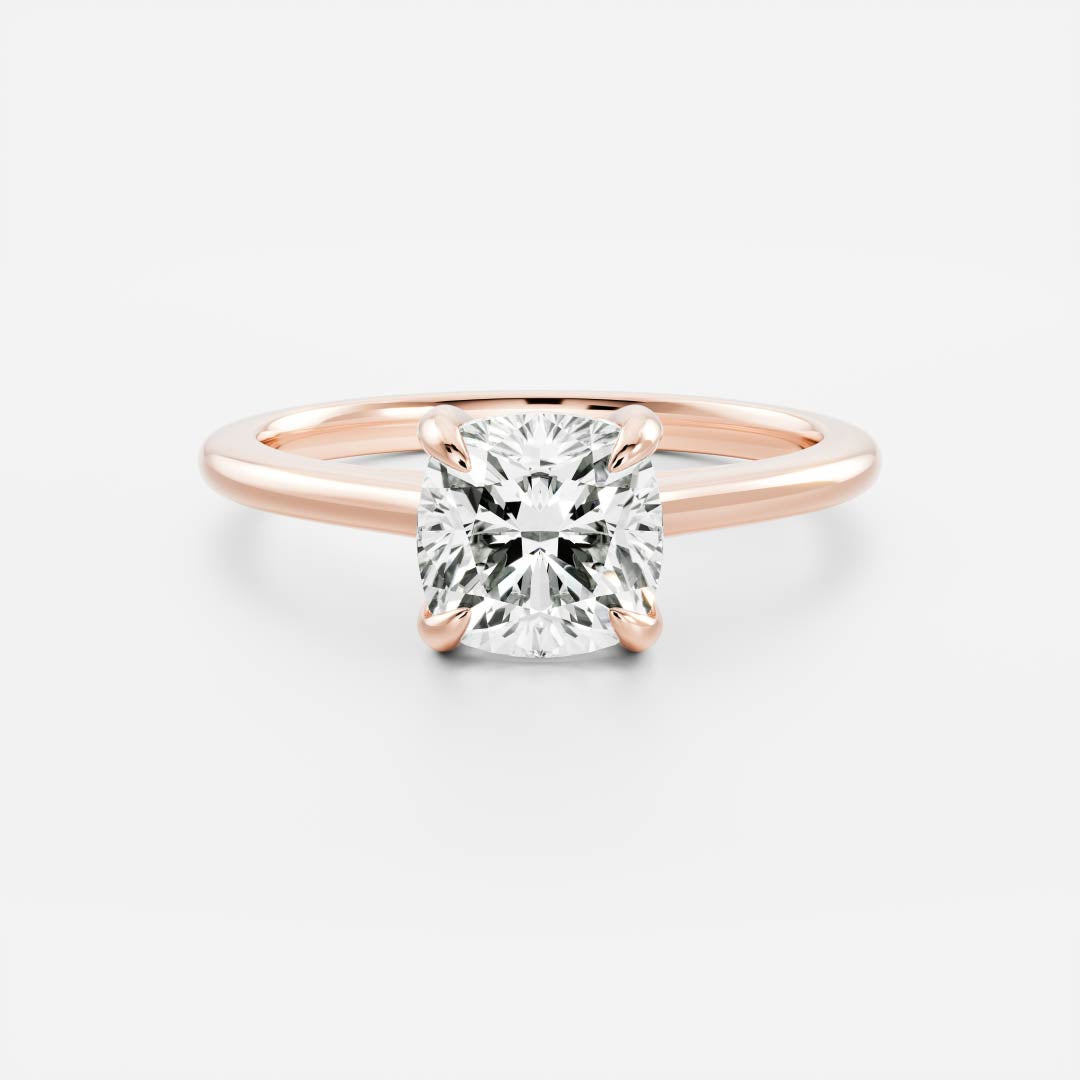 Solitaire- 1.0 CT Oval Moissanite Engagement Ring