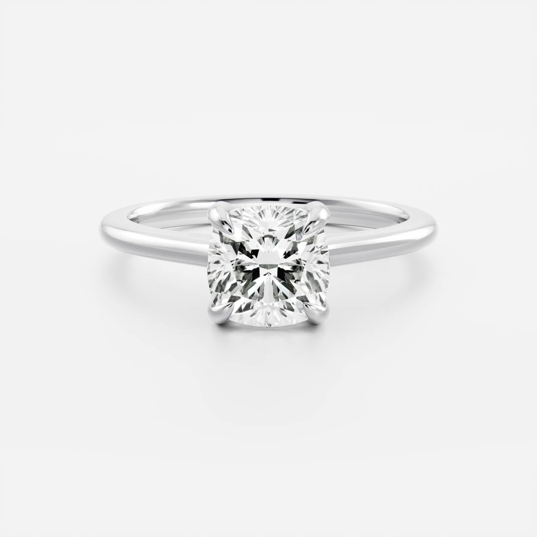 Solitaire- 1.0 CT Oval Moissanite Engagement Ring
