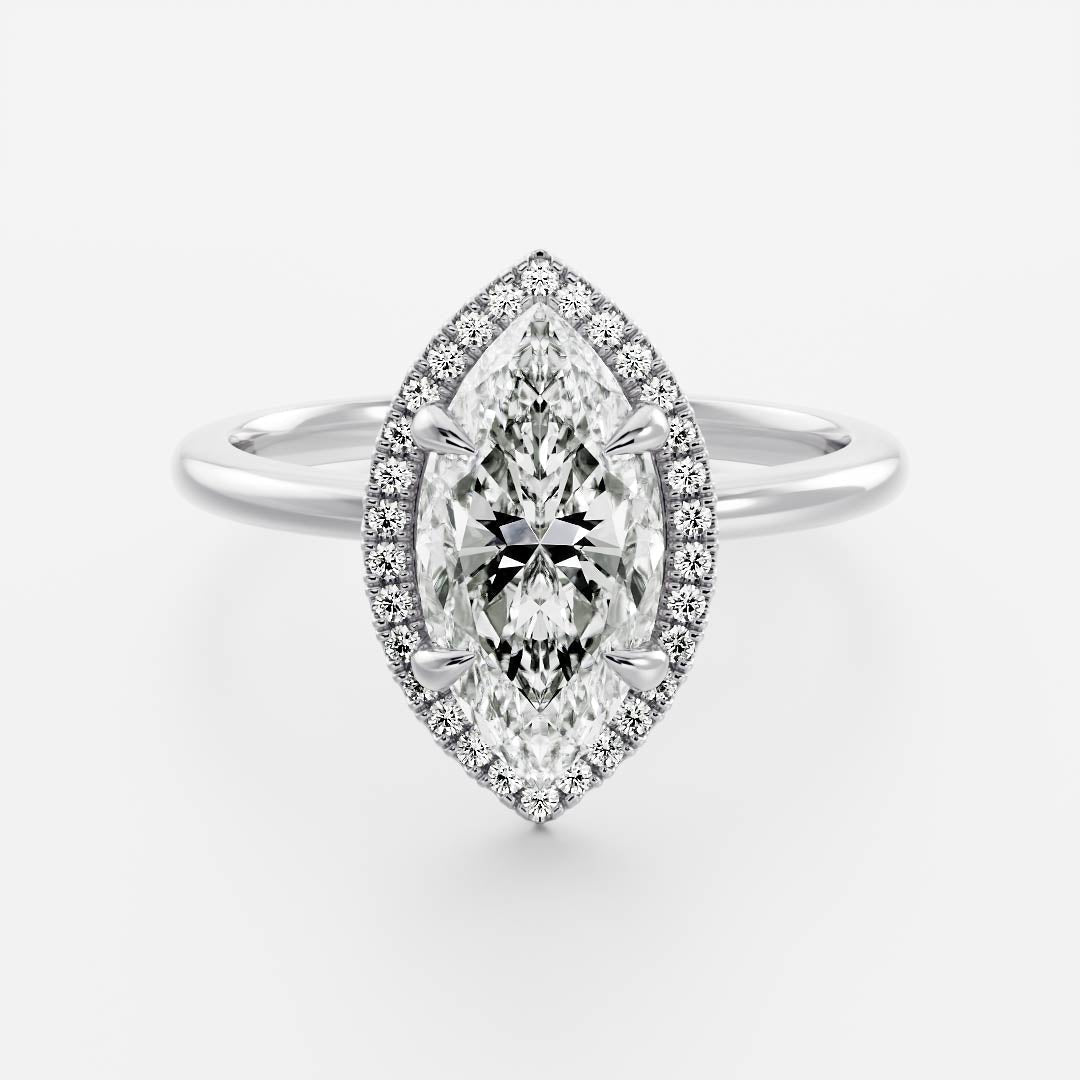 Solitaire- 1.0 CT Oval Moissanite Engagement Ring