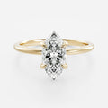 Solitaire- 1.0 CT Oval Moissanite Engagement Ring