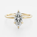 Solitaire- 1.0 CT Oval Moissanite Engagement Ring
