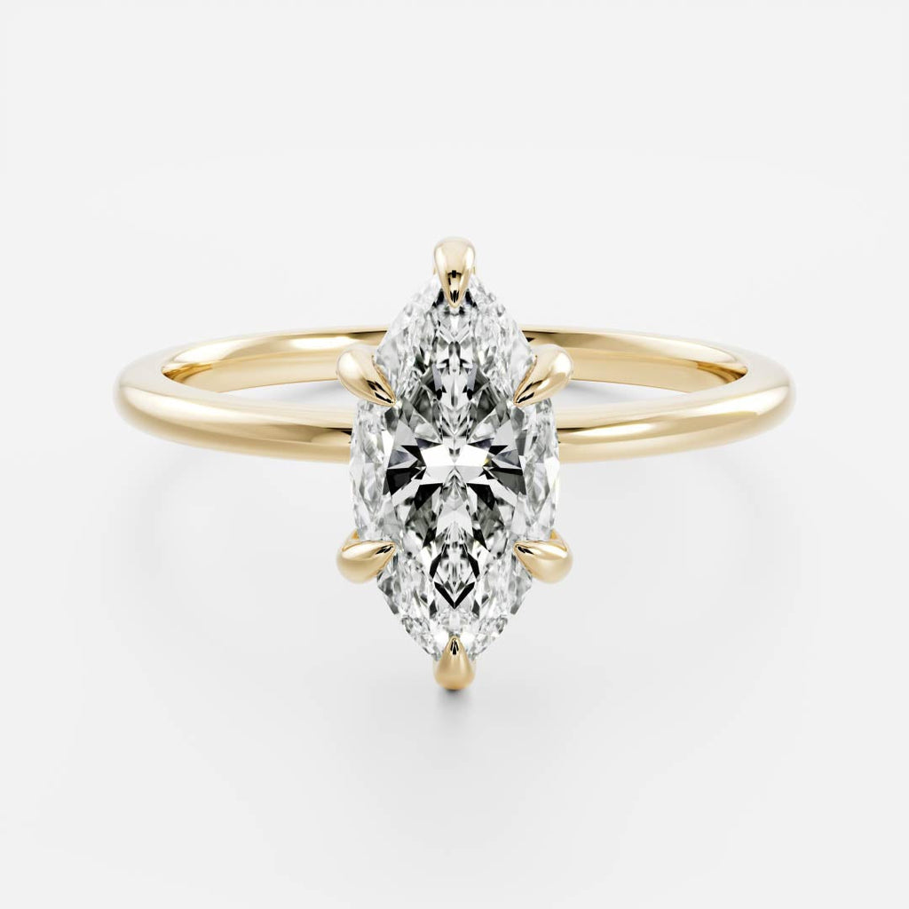 Solitaire-Oval Lab Grown Diamond Engagement Ring