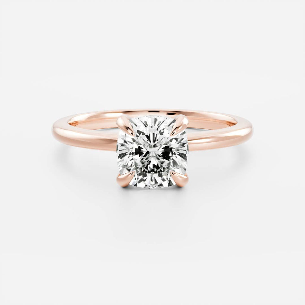 Solitaire- 1.0 CT Oval Moissanite Engagement Ring