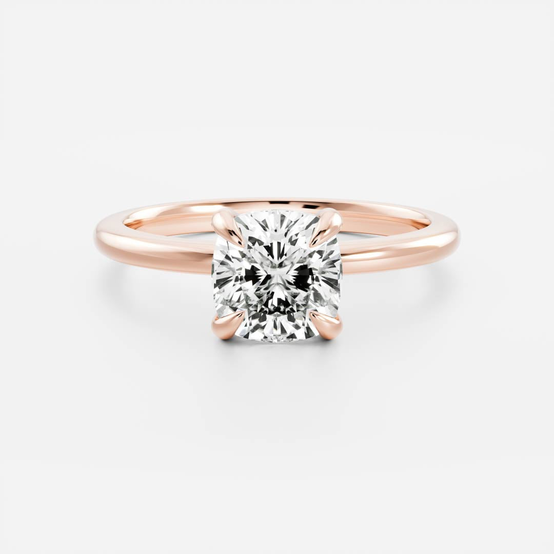 Solitaire- 1.0 CT Oval Moissanite Engagement Ring