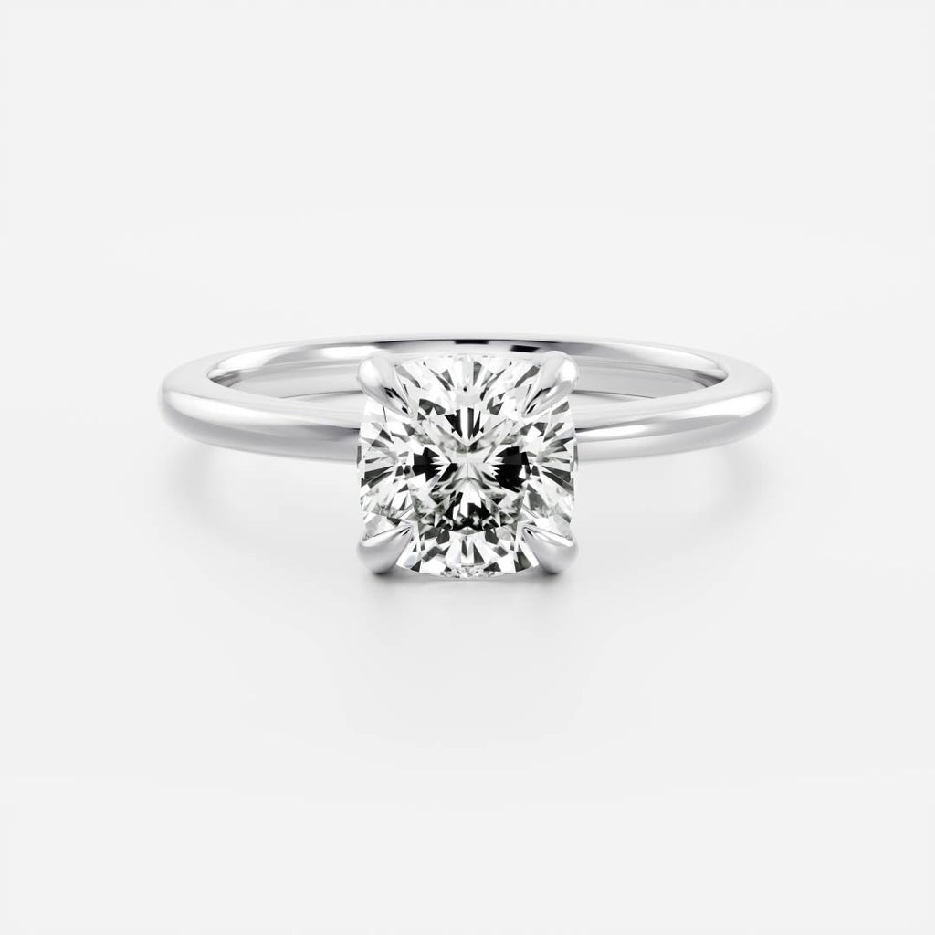 Solitaire- 1.0 CT Oval Moissanite Engagement Ring