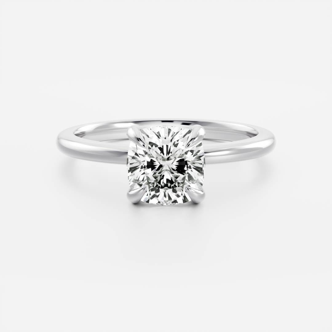 Solitaire- 1.0 CT Oval Moissanite Engagement Ring