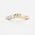 Half Eternity- 0.20 CT Oval Moissanite Wedding Band