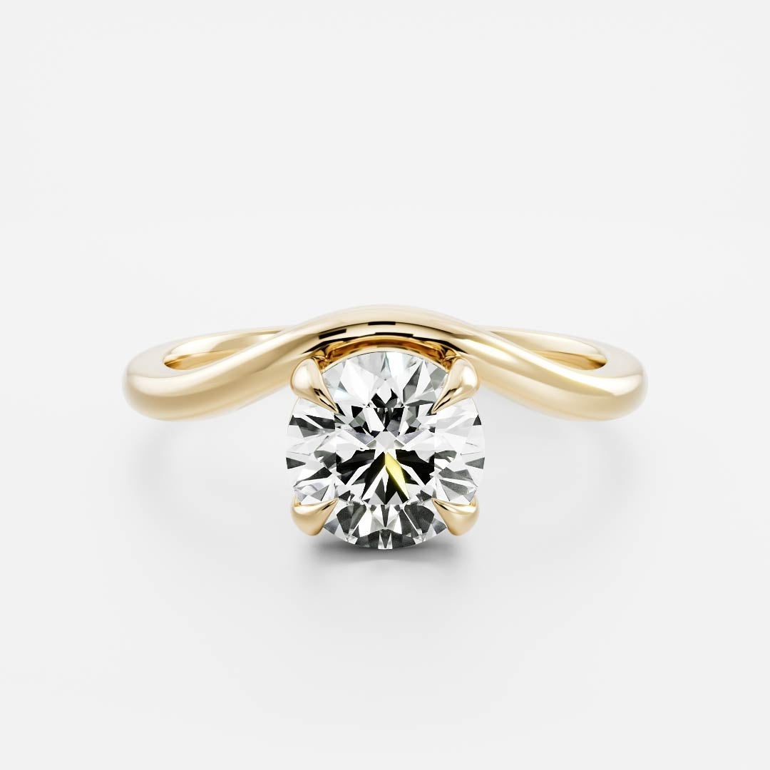 Solitaire-Oval Lab Grown Diamond Engagement Ring