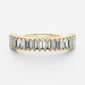 Half Eternity- 2.73 CT Baguette Moissanite Wedding Band