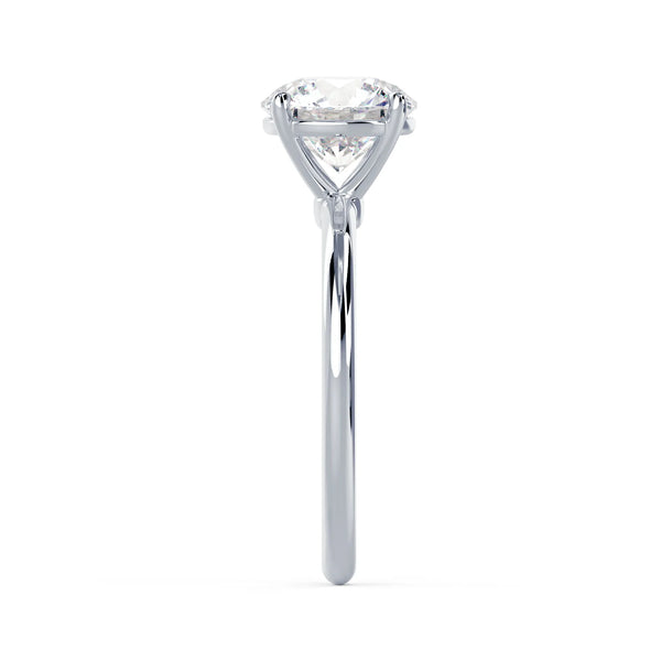Round Petite Four Prong Solitaire - Round Petite Four Prong Solitaire