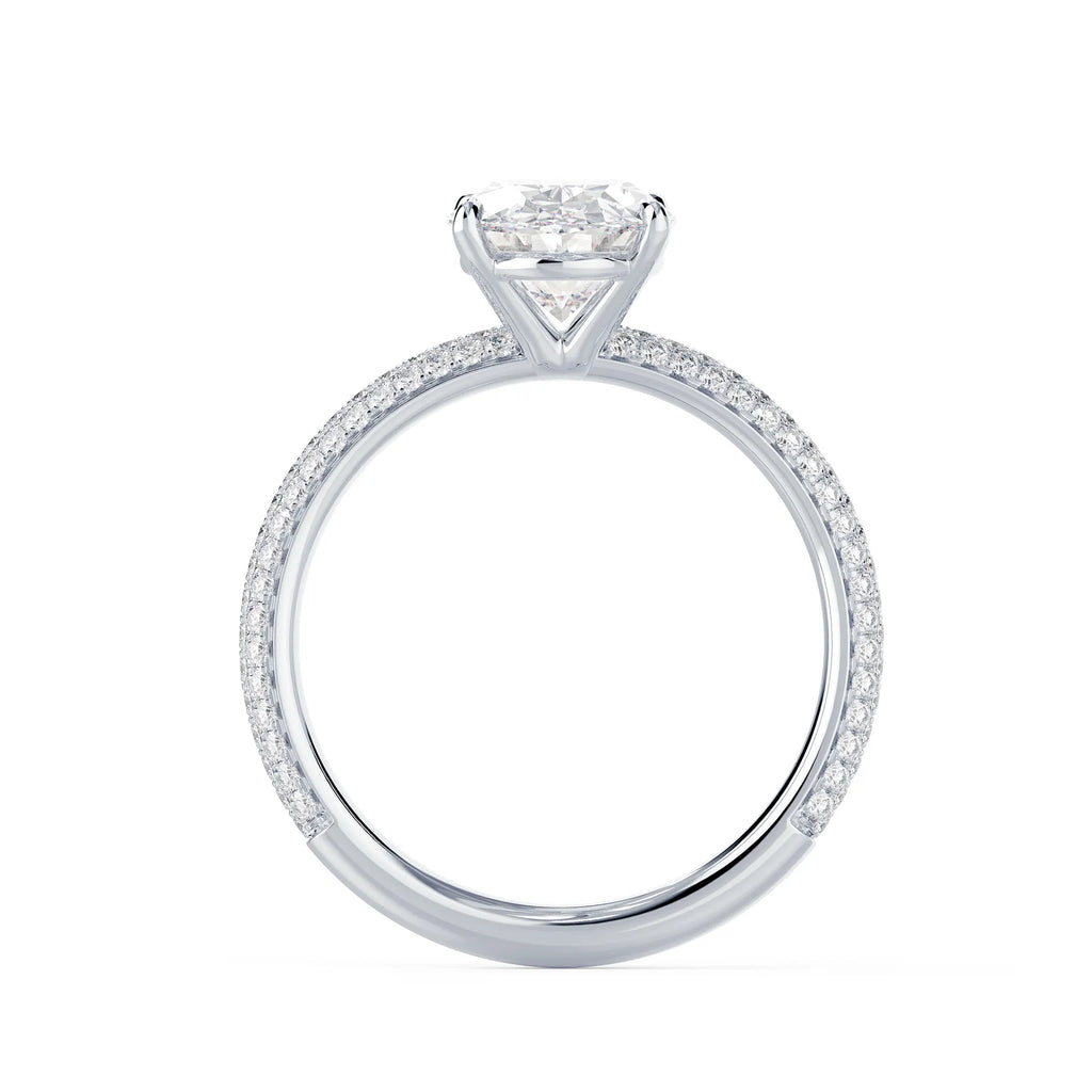 Three Sided Pave Setting