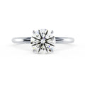 Round Petite Four Prong Solitaire