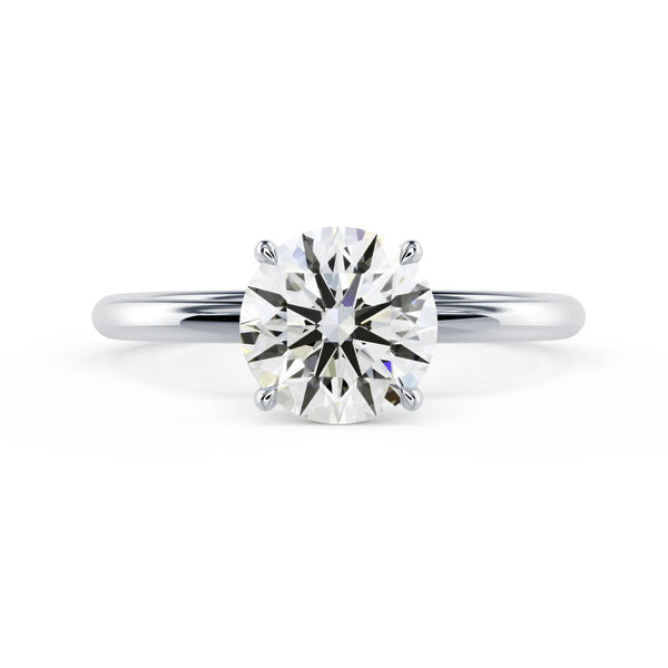 Round Petite Four Prong Solitaire - Round Petite Four Prong Solitaire