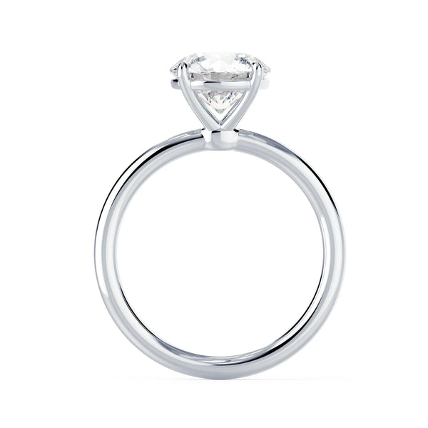 Round Petite Four Prong Solitaire - Round Petite Four Prong Solitaire