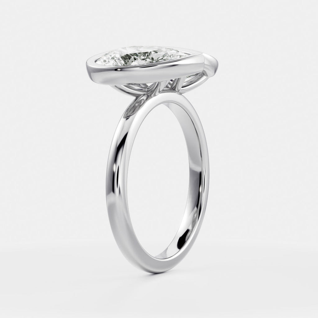 Solitaire-Oval Lab Grown Diamond Engagement Ring