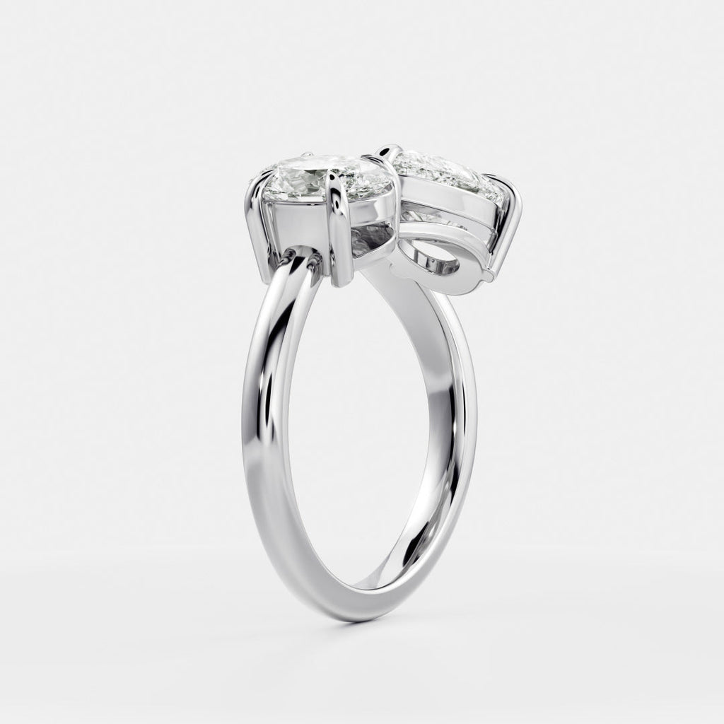 Solitaire- 1.0 CT Oval Moissanite Engagement Ring