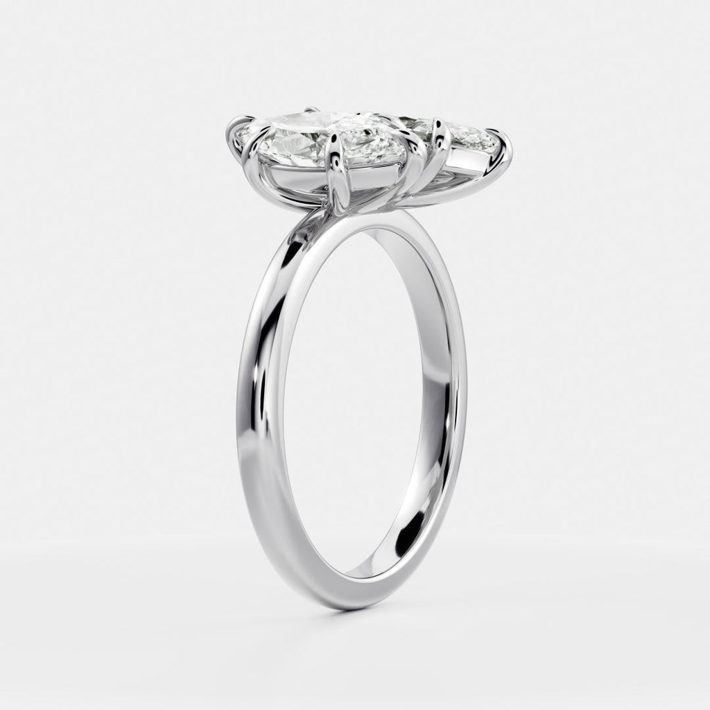 Solitaire-Oval Lab Grown Diamond Engagement Ring