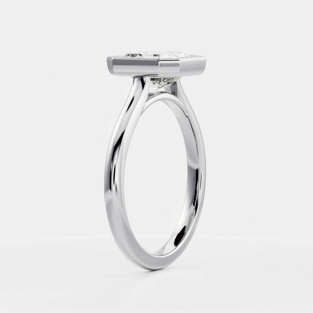 Solitaire-Oval Lab Grown Diamond Engagement Ring