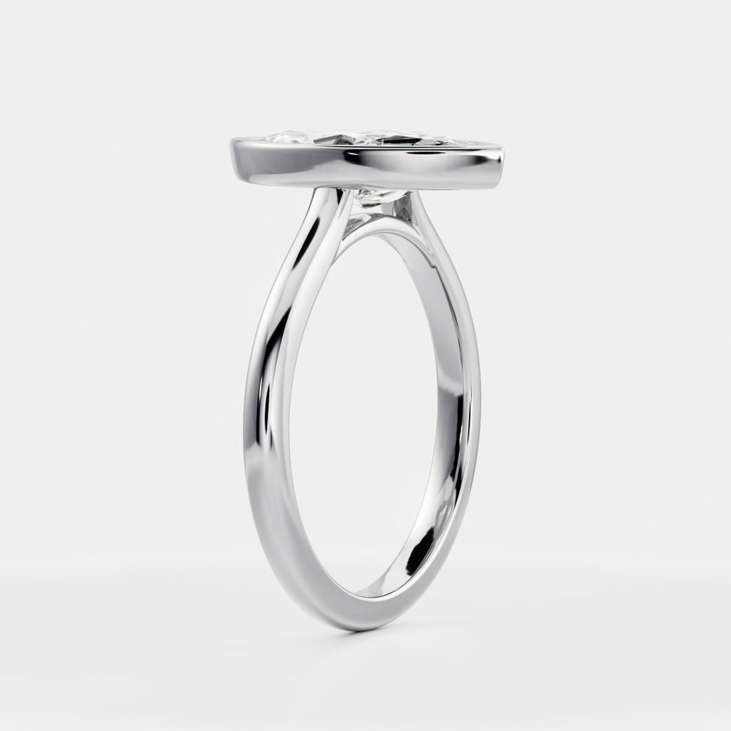 Solitaire-Oval Lab Grown Diamond Engagement Ring