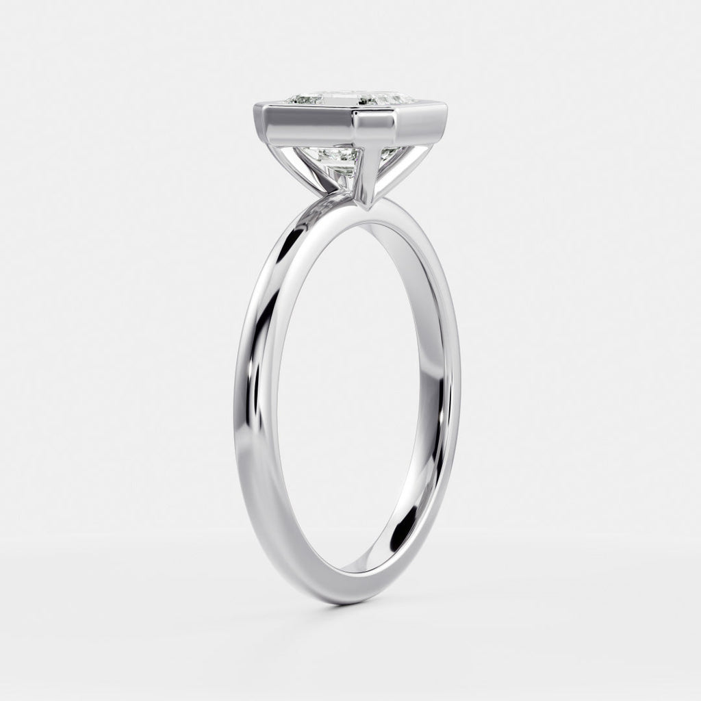 Solitaire- 1.0 CT Oval Moissanite Engagement Ring