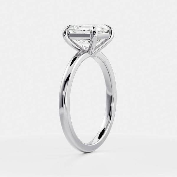 Solitaire- 1.15 CT Asscher Moissanite Engagement Ring - Solitaire- 1.0 CT Oval Moissanite Engagement Ring