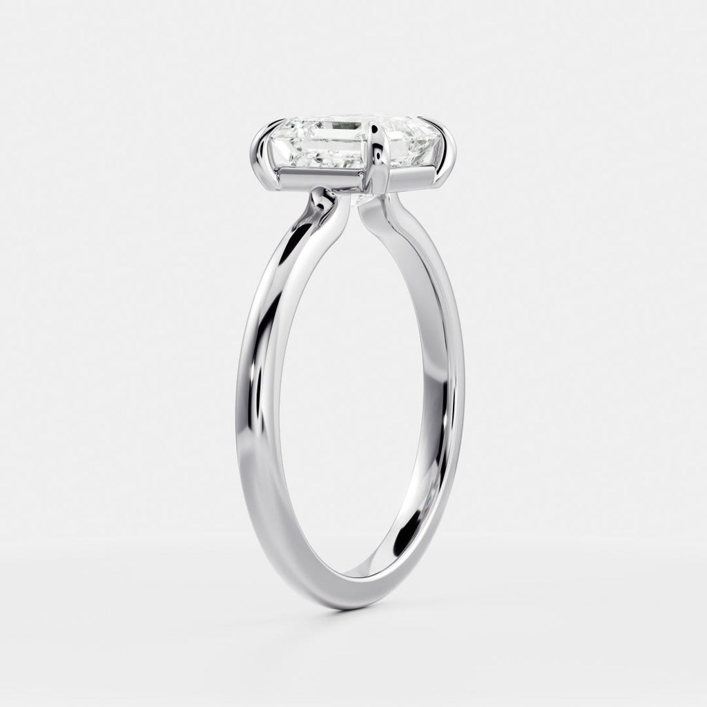 Solitaire-Oval Lab Grown Diamond Engagement Ring