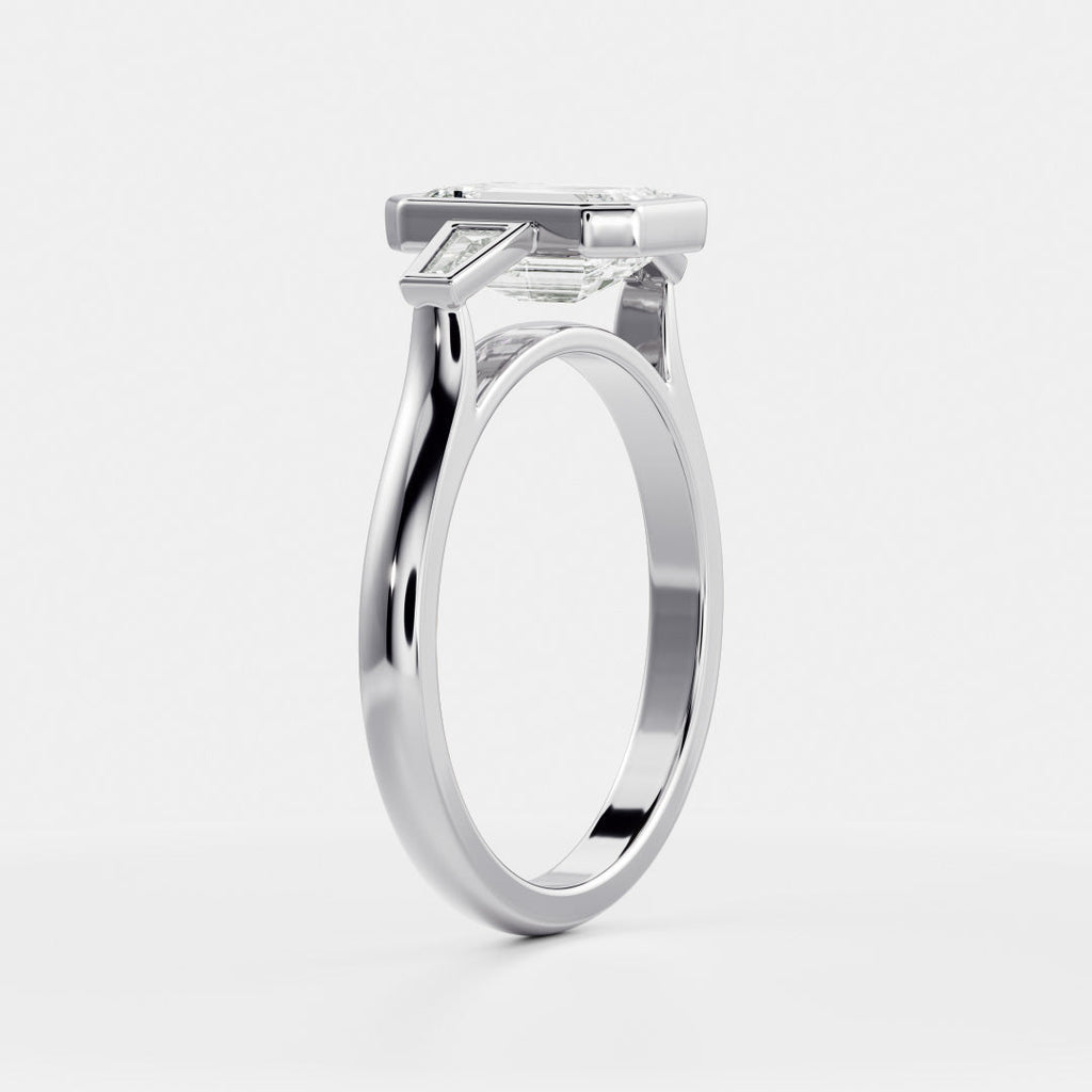Solitaire- 1.0 CT Oval Moissanite Engagement Ring