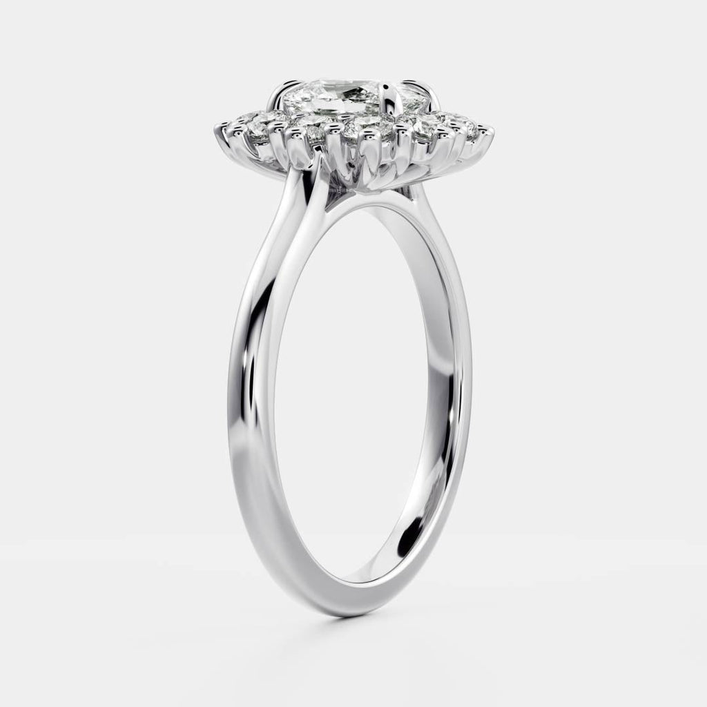 Solitaire-Oval Lab Grown Diamond Engagement Ring