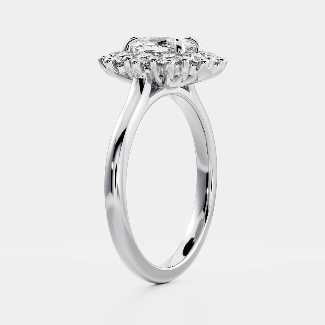 Solitaire-Oval Lab Grown Diamond Engagement Ring