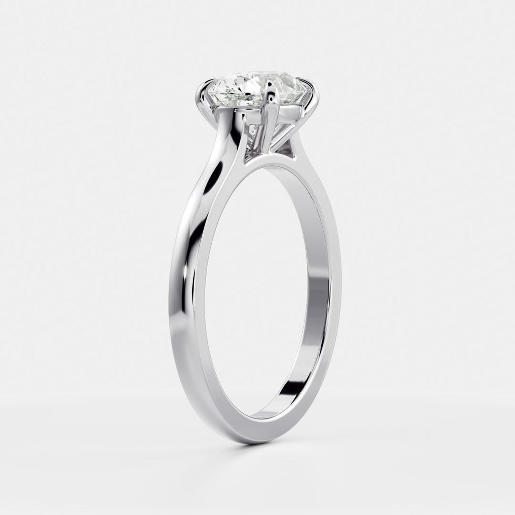 Solitaire-Oval Lab Grown Diamond Engagement Ring