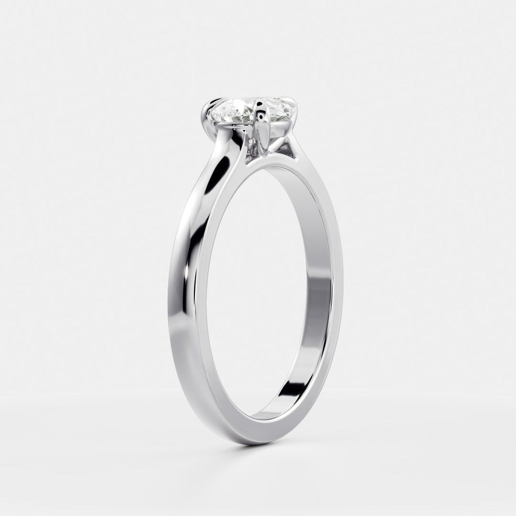 Solitaire-Oval Lab Grown Diamond Engagement Ring