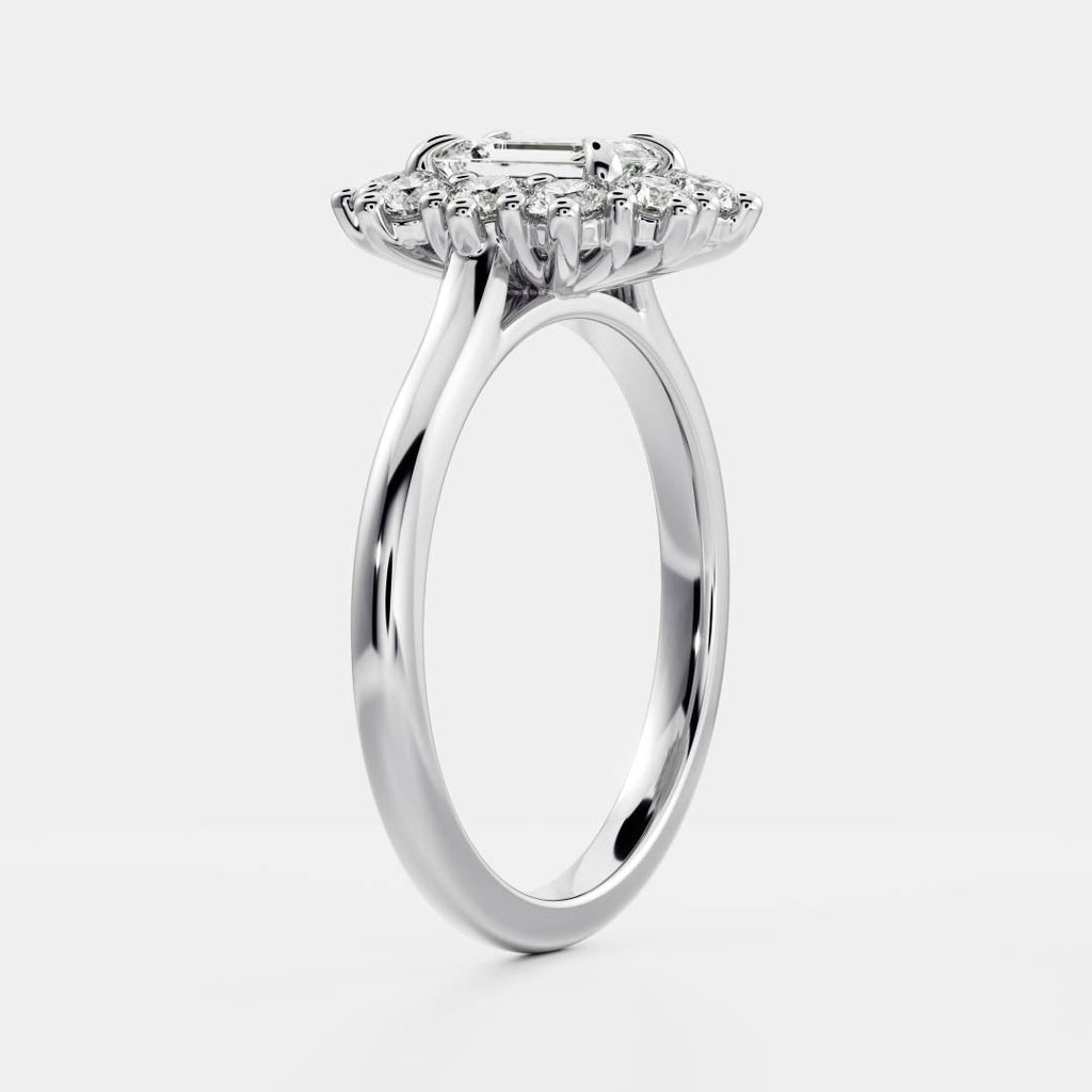 Solitaire- 1.0 CT Oval Moissanite Engagement Ring