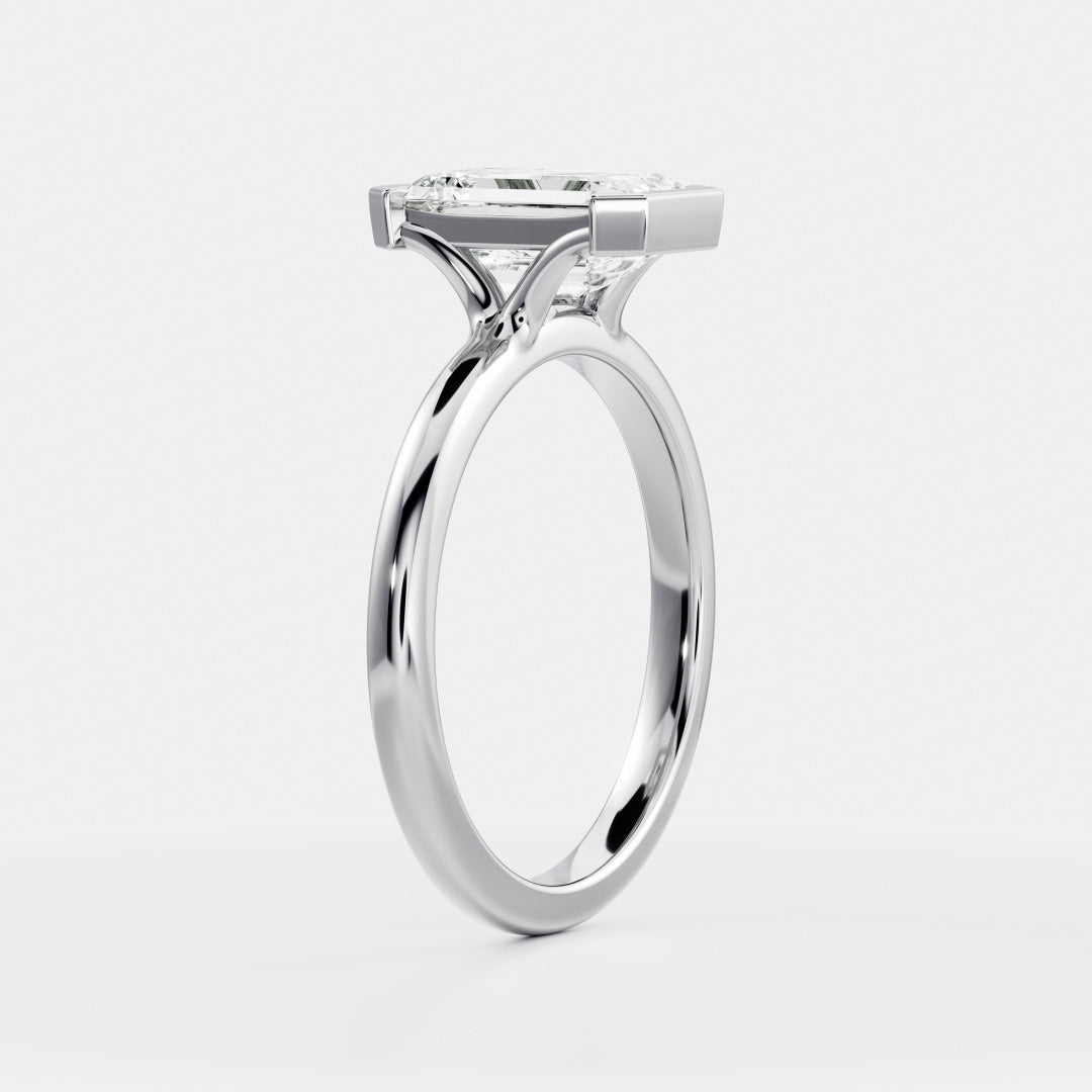 Solitaire-Oval Lab Grown Diamond Engagement Ring