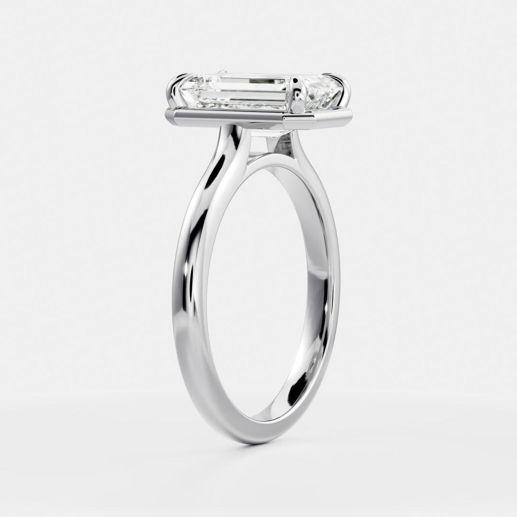 Solitaire- 1.0 CT Oval Moissanite Engagement Ring