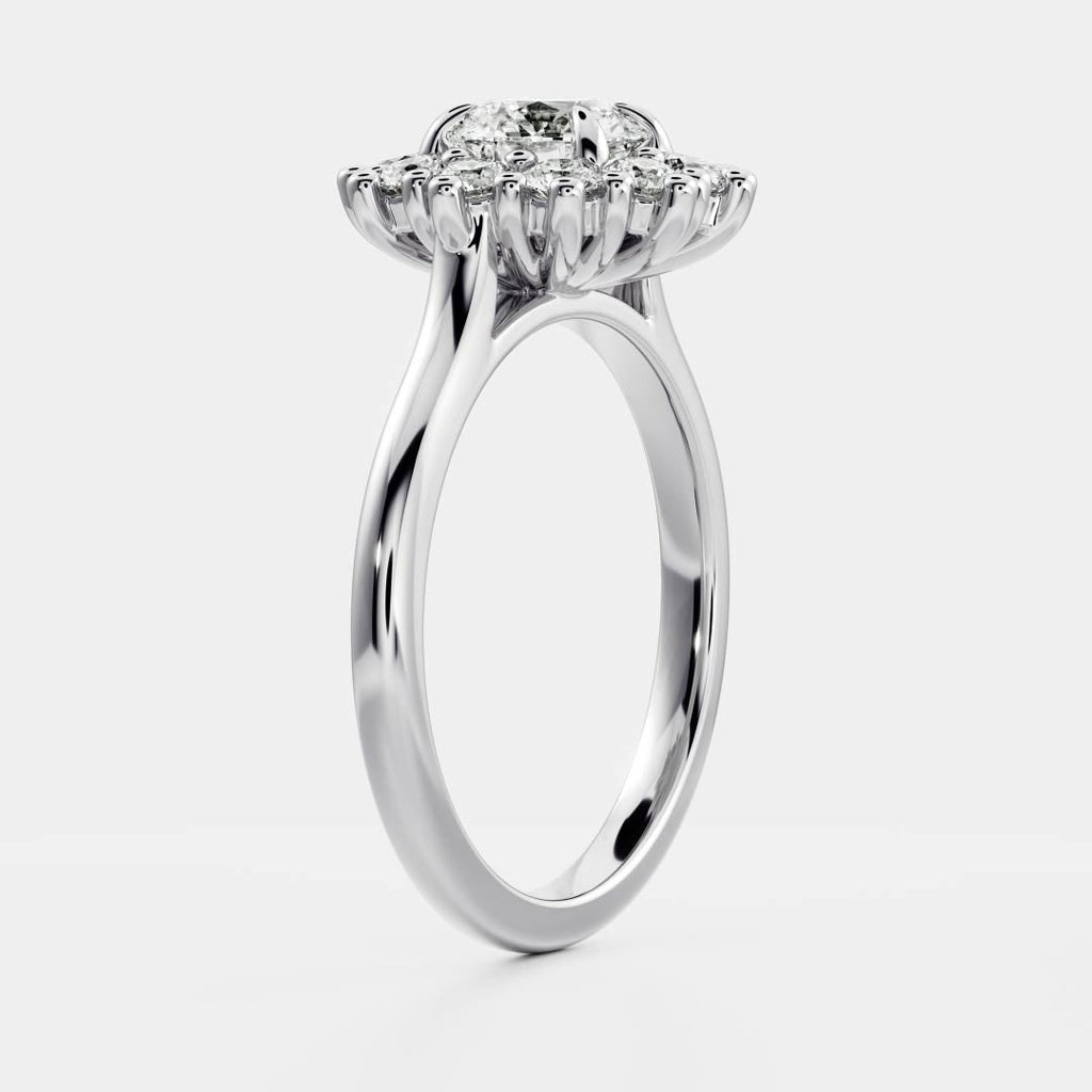 Solitaire-Oval Lab Grown Diamond Engagement Ring