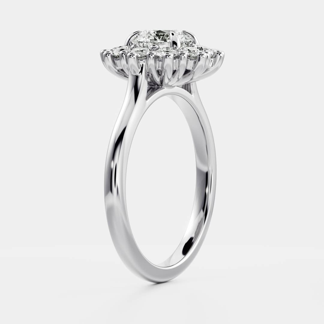 Solitaire-Oval Lab Grown Diamond Engagement Ring
