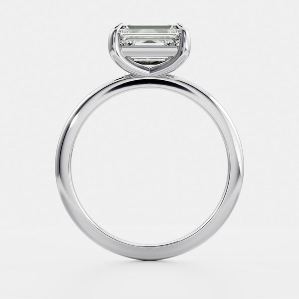 East West Solitaire-Emerald Lab Grown Diamond Engagement Ring - Solitaire-Oval Lab Grown Diamond Engagement Ring