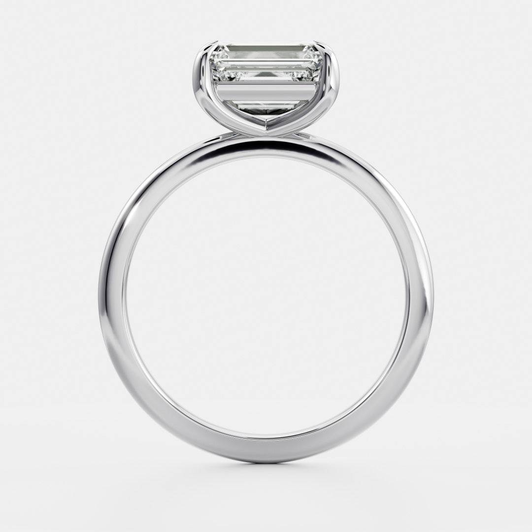 Solitaire- 1.0 CT Oval Moissanite Engagement Ring
