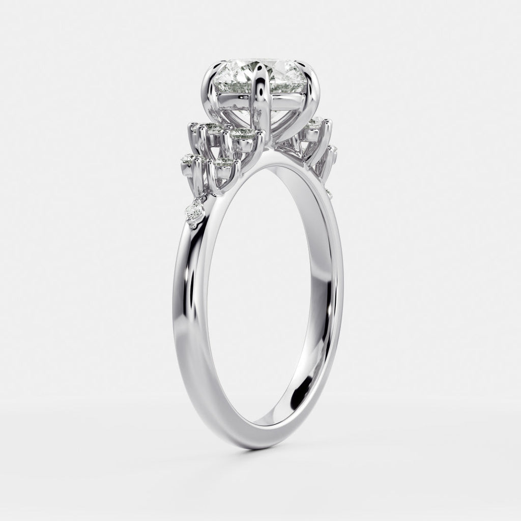 Solitaire-Oval Lab Grown Diamond Engagement Ring