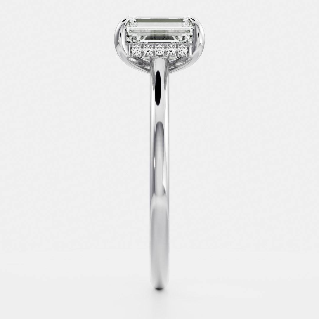 Solitaire- 1.0 CT Oval Moissanite Engagement Ring