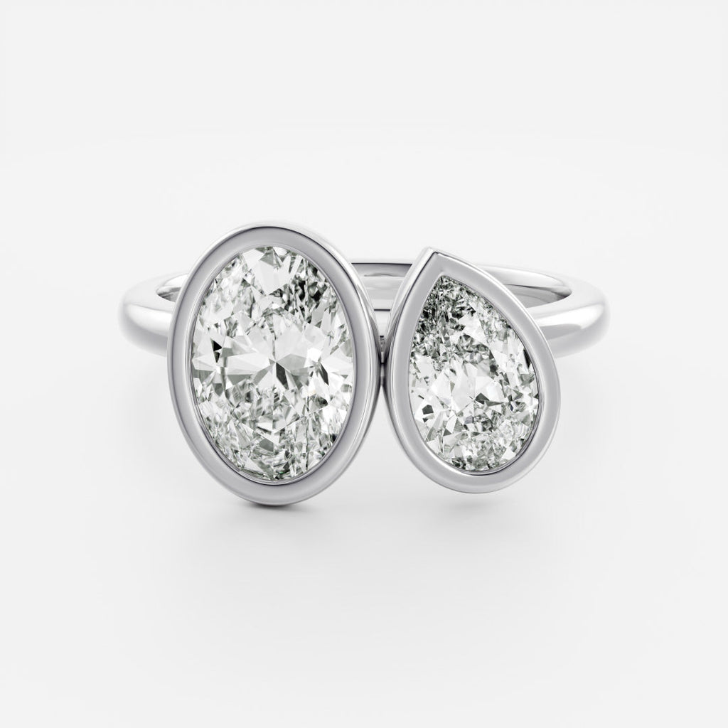 Solitaire- 1.0 CT Oval Moissanite Engagement Ring