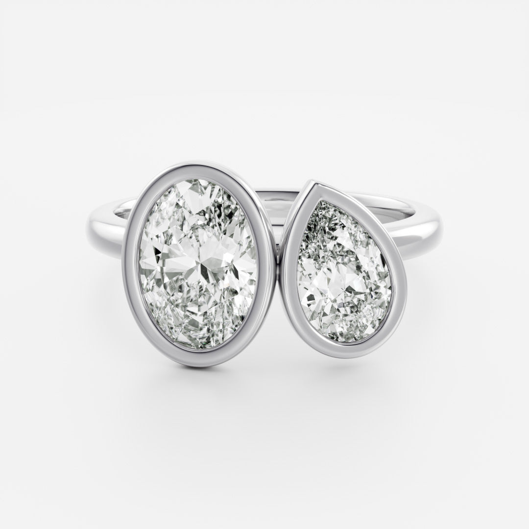 Solitaire- 1.0 CT Oval Moissanite Engagement Ring