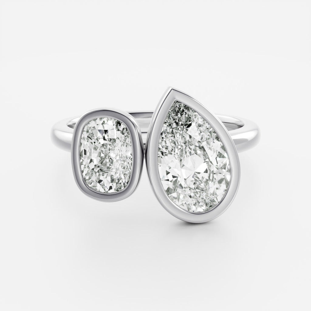 Solitaire- 1.0 CT Oval Moissanite Engagement Ring