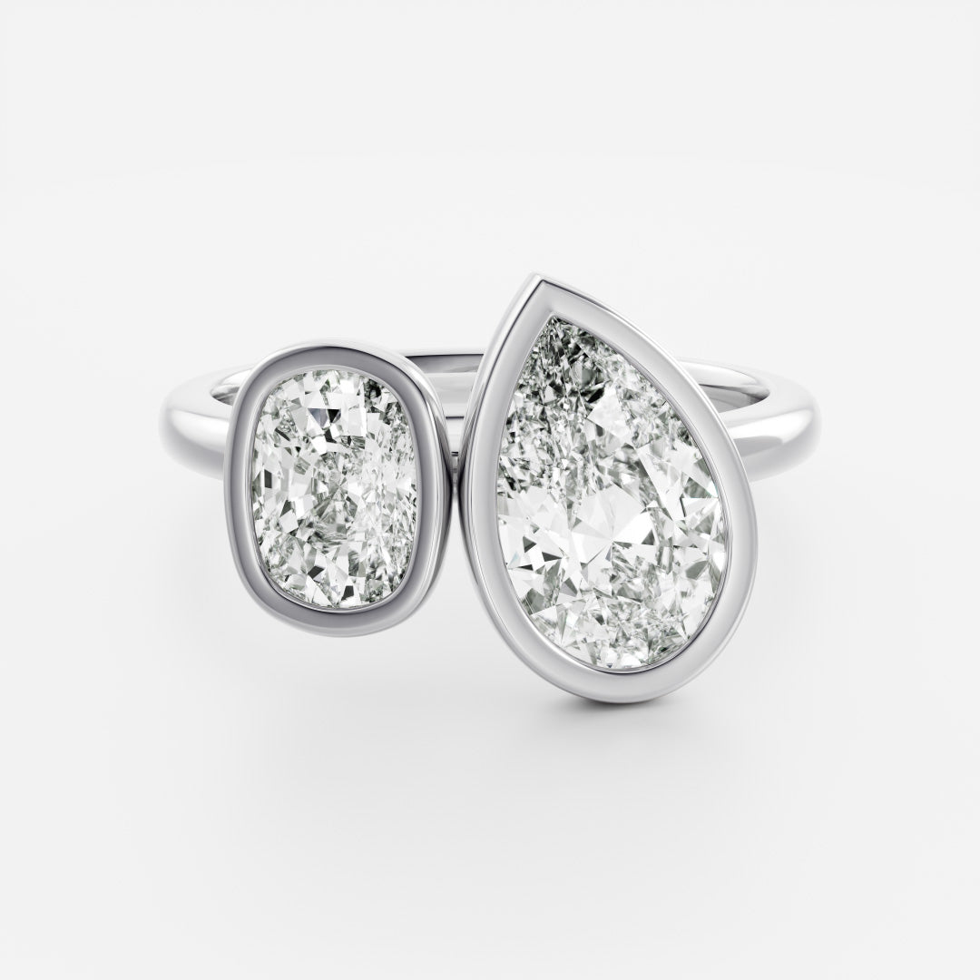 Solitaire- 1.0 CT Oval Moissanite Engagement Ring