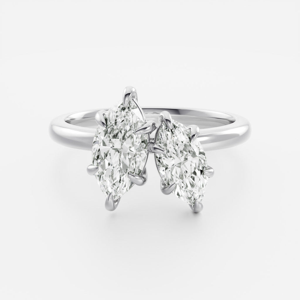 Solitaire- 1.0 CT Oval Moissanite Engagement Ring
