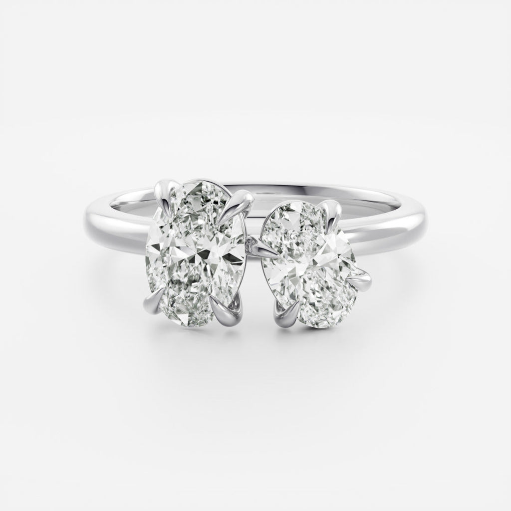 Solitaire- 1.0 CT Oval Moissanite Engagement Ring